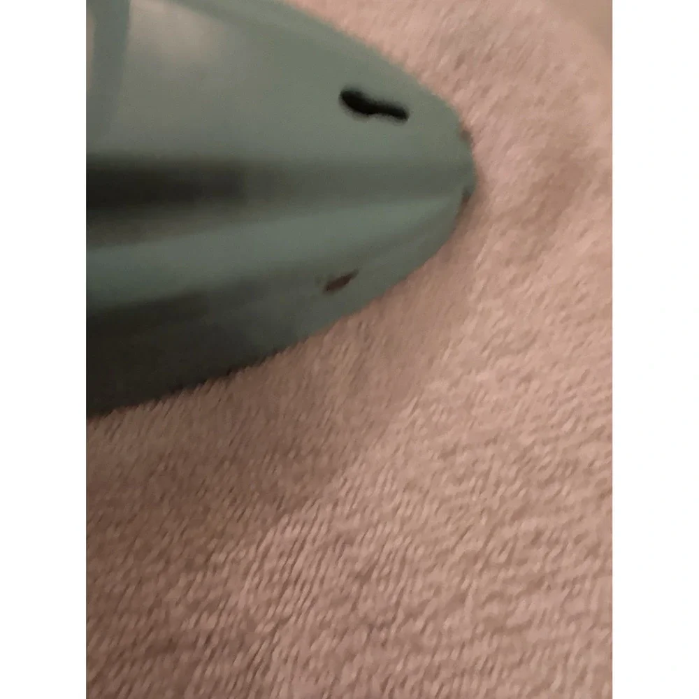 Vintage MCM ESKIMO Desk Wall Fan 081002 Aqua Turquoise Blue Bullet Back Works